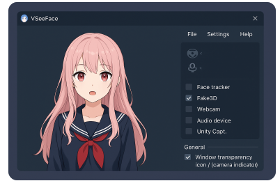 how to remove camera light on vseeface